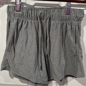 Women's Athletic Works Gym Shorts Size XS Gray Elastic Waist Drawstring 323